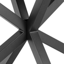 Wyld Haus Perth 135Cm Black Ceramic 4-Seater Dining Table With Industrial Metal Legs - thumbnail 5