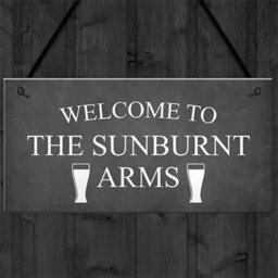 Red Ocean Funny Bar Sign Home Bar Sign Hanging Door Wall Plaque  Gift - thumbnail 4