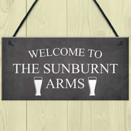 Red Ocean Funny Bar Sign Home Bar Sign Hanging Door Wall Plaque  Gift - thumbnail 2