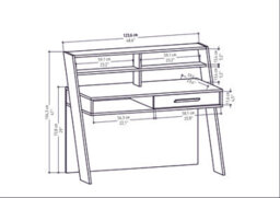 Decorotika Soho Computer Desk Oak Anthracite - thumbnail 6