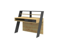 Decorotika Soho Computer Desk Oak Anthracite - thumbnail 5