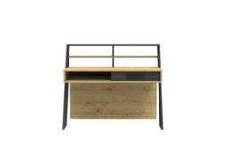 Decorotika Soho Computer Desk Oak Anthracite - thumbnail 4