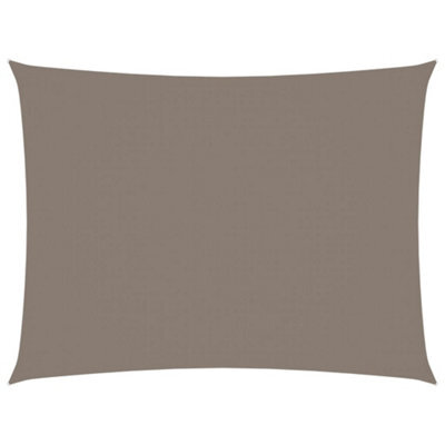 Berkfield Sunshade Sail Oxford Fabric Rectangular 5X6 M Taupe - image 1