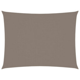 Berkfield Sunshade Sail Oxford Fabric Rectangular 5X6 M Taupe - thumbnail 1