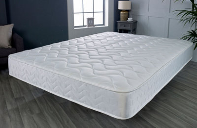 Starlight Beds White Memory Foam Hybrid Sprung Mattress Small Double - image 1