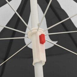 Berkfield Elegant Outdoor Parasol With Steel Pole Anthracite 180 Cm - thumbnail 4