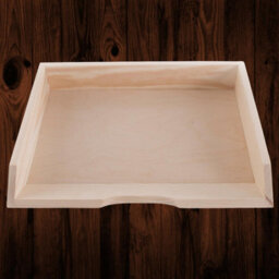 Woodeedoo Set Of 3 Stackable Horizontal Wooden Letter Tray A4 Document Holder Paper Sorter For Desk Or Office 34 X 27 X 6 Cm - thumbnail 5