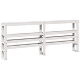Berkfield Bed Frame With Headboard Without Mattress White 150X200 Cm King Size - thumbnail 6