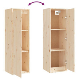 Berkfield Tv Cabinets 3 Pcs Solid Wood Pine - thumbnail 8