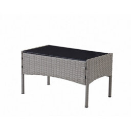 Home Detail 4-Seater Garden Sofa Set With Coffee Table & Bench, Grey Rattan - thumbnail 6