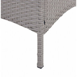 Home Detail 4-Seater Garden Sofa Set With Coffee Table & Bench, Grey Rattan - thumbnail 8
