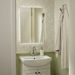GoodHome Koros Gloss & Matt White Ceramic Freestanding Soap Dispenser - thumbnail 8