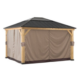 Sunjoy Curtain Soma For Cedar Wood Gazebo - 393Cm X 452Cm, Khaki - thumbnail 3