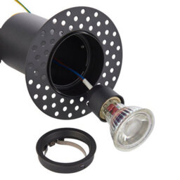 Luminosa Lighting Luminosa Ravel Trimless 50W Recessed Downlight Matt Black Paint - thumbnail 4