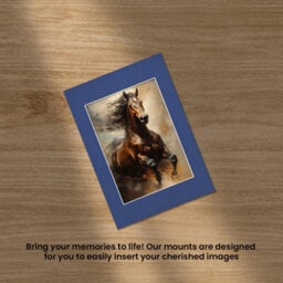 Ak Frames 70X50Cm Blue Picture Mounts To Fit 50X40Cm Aperture Size - Mount Board Only (No Frame Included) - thumbnail 5