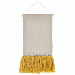 Beliani Handwoven Multicolour Wall Hanging 46 X 108 Cm With Tassels, Vertical Boho Wall Decor - thumbnail 3