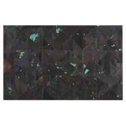 Beliani Rug Atalan Brown 140 X 200 Cm Leather - thumbnail 1