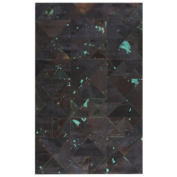 Beliani Rug Atalan Brown 140 X 200 Cm Leather - thumbnail 4