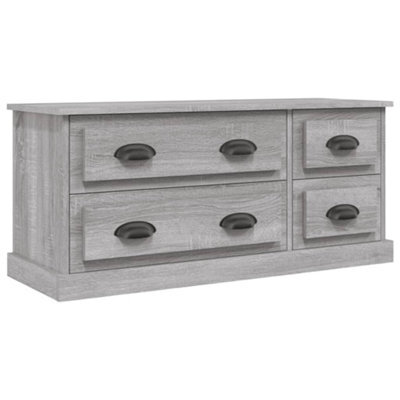 Berkfield Durable Tv Cabinet Grey Sonoma 100X35.5X45 Cm Engineered Wood - image 1