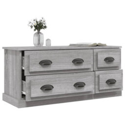 Berkfield Durable Tv Cabinet Grey Sonoma 100X35.5X45 Cm Engineered Wood - thumbnail 5