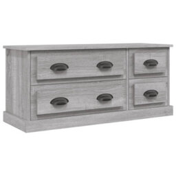 Berkfield Durable Tv Cabinet Grey Sonoma 100X35.5X45 Cm Engineered Wood - thumbnail 1