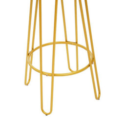 Orsina Contemporary Gold Finish Metal Bar Stool, Hairpin Stool Kitchen Counter, Versatile Breakfast Stool For Home - thumbnail 4