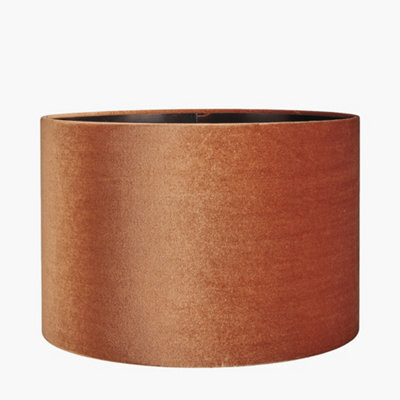 Pacific Lifestyle 40Cm Terracotta Velvet Cylinder Lampshade Floor Table Lamps - image 1