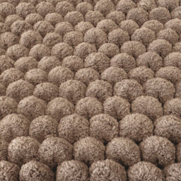 Allure Bath Fashions Luxury Non Slip Chunky Bobble Bath Mat - Mocha - thumbnail 3