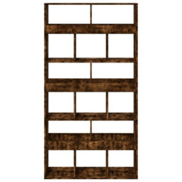 Berkfield Classic Room Divider Smoked Oak100X33X187.5 Cm Engineered Wood - thumbnail 4