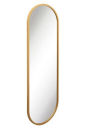 "Mirroroutlet Vultus - New Gold Metal Framed Double Arched Wall Mirror 71 X 24"" (180Cm X 60Cm)" - thumbnail 3