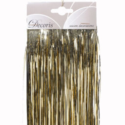 Decoris Gold Lametta Foil Tinsel Garland Strands Christmas Tree Decoration 50Cm X 40Cm