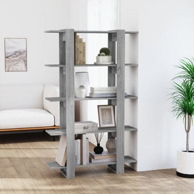 Berkfield Book Cabinet/room Divider Grey Sonoma 100X30X160 Cm - image 1