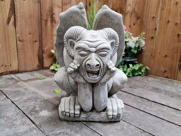 Set Of Three Gargoyle Garden Statues - thumbnail 6