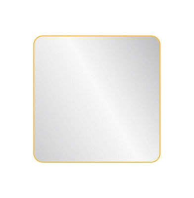 Nielsen Archer Metal Square Wall Mirror, Gold, 60Cm - image 1