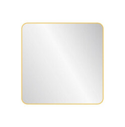 Nielsen Archer Metal Square Wall Mirror, Gold, 60Cm - thumbnail 1