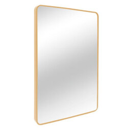 Nielsen Archer Metal Square Wall Mirror, Gold, 60Cm - thumbnail 2