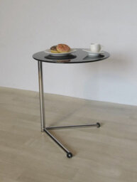 Aspect Furniture Vito Glass Round Side/laptop Table - thumbnail 2