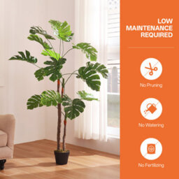 Thehotsale 155Cm H Artificial Monstera Deliciosa Tree In Pot Decoration For Living Room - thumbnail 2
