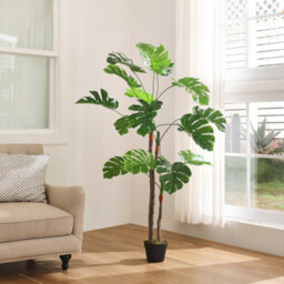 Thehotsale 155Cm H Artificial Monstera Deliciosa Tree In Pot Decoration For Living Room - thumbnail 1