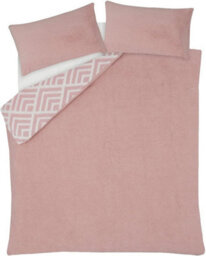 Smart Living Luxurious Geo Jacquard Fleece Duvet Cover With Pillowcases - thumbnail 5