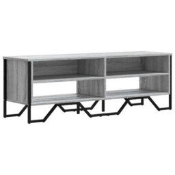 Berkfield Modern Tv Cabinet Grey Sonoma 122X34X41 Cm Engineered Wood - thumbnail 1
