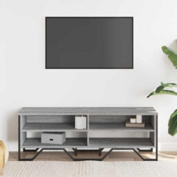 Berkfield Modern Tv Cabinet Grey Sonoma 122X34X41 Cm Engineered Wood - thumbnail 3