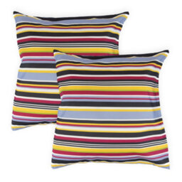 Gardenwize Outdoor Pair Of Stripe Scatter Cushions - thumbnail 2