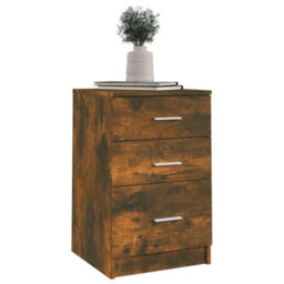 Berkfield Bed Cabinet Smoked Oak 40X40X63 Cm Engineered Wood - thumbnail 4