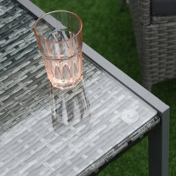 Outsunny Rattan End Table Side Coffee Desk Outdoor Patio Garden Furniture - thumbnail 9