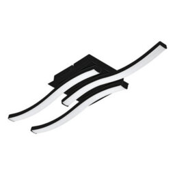 Eglo Basic Cabezas-E Black Steel & Plastic 3 Flame Wall/ceiling Light, 3000K - thumbnail 1