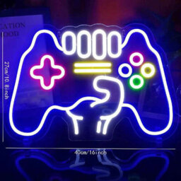 Gamepad Led Neon Sign , Usb Powered Wall Light For Gamer Room And Teens - thumbnail 2