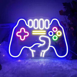 Gamepad Led Neon Sign , Usb Powered Wall Light For Gamer Room And Teens - thumbnail 1