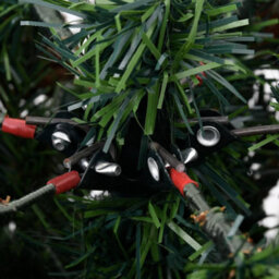 Berkfield Christmas Tree With Leds&pine Cones Green&white 195 Cm Pvc&pe - thumbnail 7