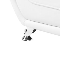 Beliani Sofa 2 Seater Leira Faux Leather White - thumbnail 8